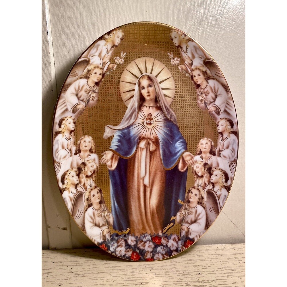 ❌sold ❌The Franklin Mint Heirloom Recommendation Mary Queen of Angels Limited
